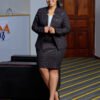 Checked Skirt Suit